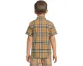 Детская рубашка Owen с коротким рукавом в клетку Burberry Kids