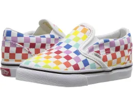 Слипоны Vans Classic Slip-On для малышей цвет Rainbow True White
