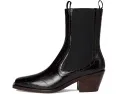 Ботинки Loeffler Randall Nat Midheel Western с квадратным носком и крокодиловым принтом