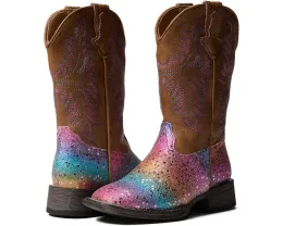 Детские ковбойские сапоги Roper Glitter Rainbow с квадратным носком и блестками