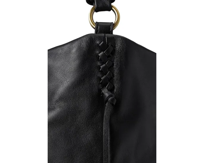 Сумка хобо Lindley с плетеным ремнем и кожаными кистями