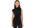 Топ Lauren Ralph Lauren Shirred Stretch Jersey Mock Neck с имитацией воротника