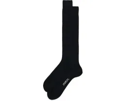 Гольфы до колен No 7 Finest Merino Falke из черной мериносовой шерсти