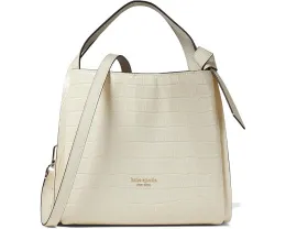 Средняя сумка-кроссбоди Kate Spade New York Knott из кожи с тиснением под крокодила