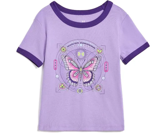 Футболка Under Armour Schematics Baby Tee для детей с бабочками