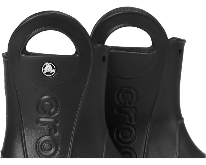 Резиновые сапоги Crocs Handle It для малышей с ручками и светоотражающим логотипом