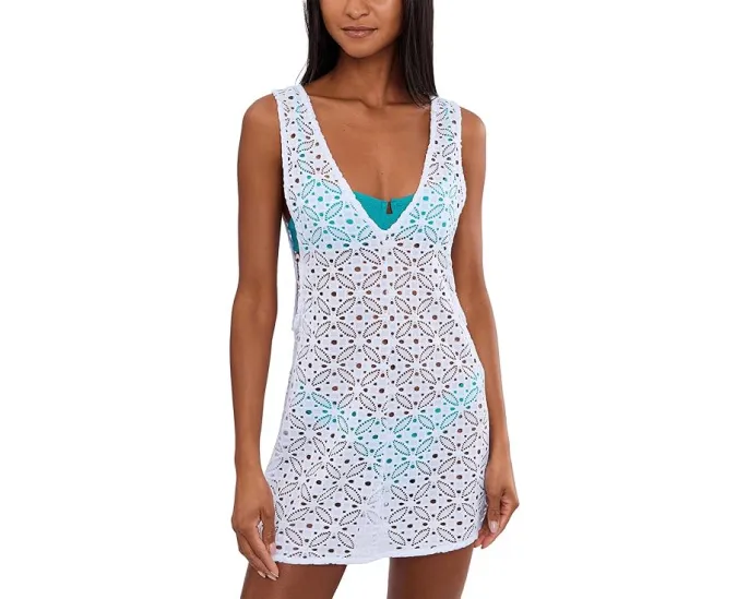 Платье BECCA Las Colinas из кружевного трикотажа с V образным вырезом