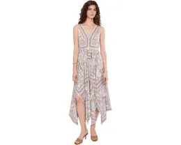 Lauren Ralph Lauren платье с принтом пейсли и платком-подолом Cream