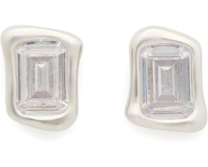 Серьги-гвоздики Molten Glass с цирконием и латунью Kate Spade New York
