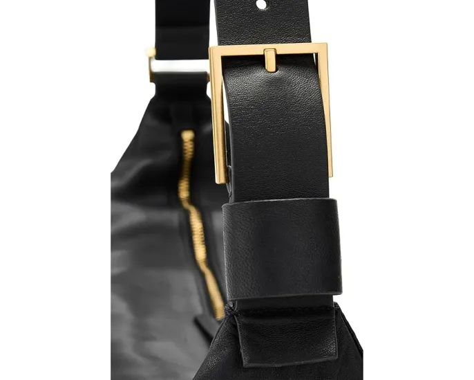 Сумка через плечо AllSaints Luna из мягкой кожи с молнией сверху