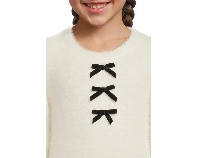 Детский свитер Janie and Jack Fuzzy Mini Bow с бантом и длинными рукавами