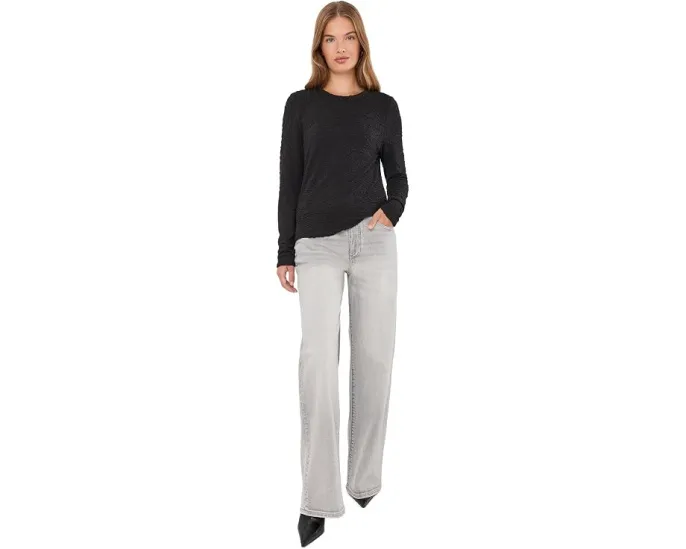 Блуза NIC+ZOE Petite Crinkle Knit Textured с фактурным трикотажем