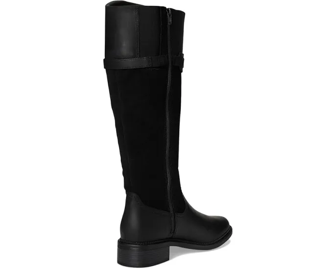 Ботинки до колена Clarks Maye Carly с молнией сбоку и деталью на пряжке