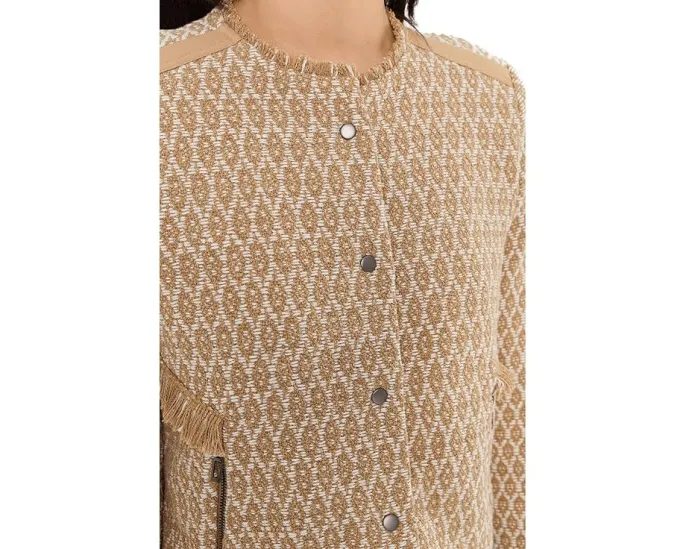 Жакет Brocade Fringe Knit с жаккардовым узором от NIC+ZOE