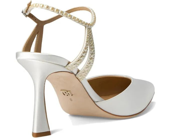 Туфли Badgley Mischka Destinee на каблуке с жемчужной деталью на лямке