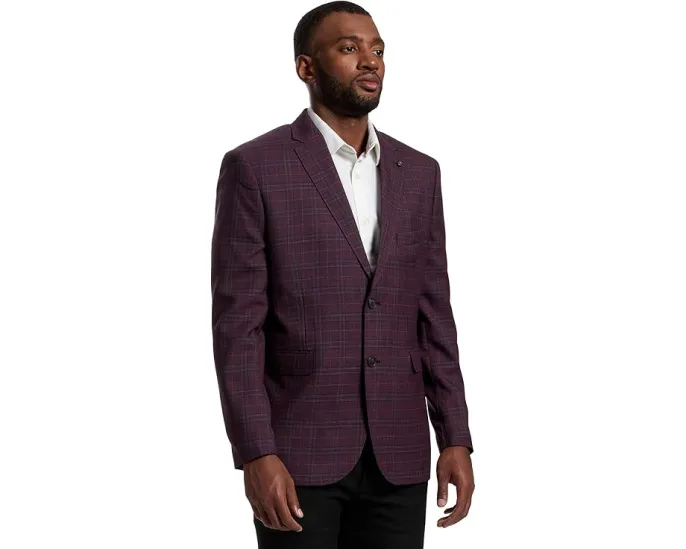 Классический пиджак Johnston & Murphy в клетку Windowpane