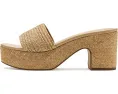 Сандалии Vince Clarita на платформе с плетением из рафии