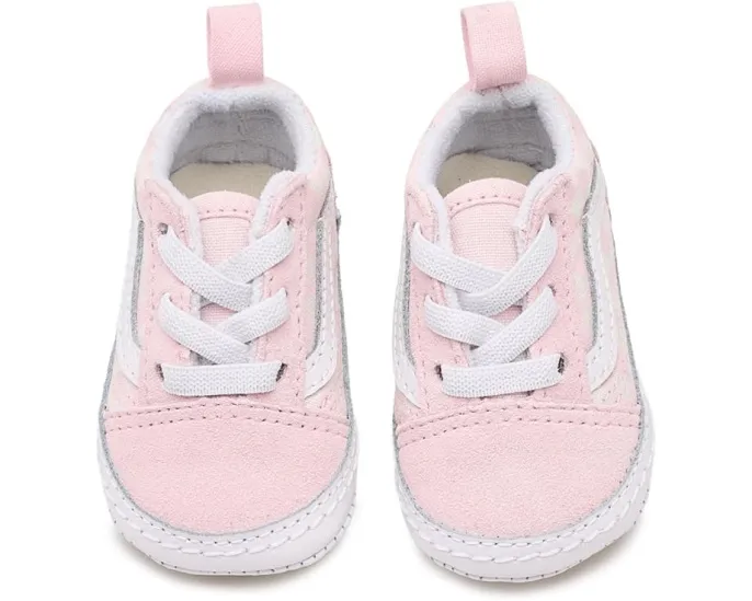 Кроссовки Vans Kids Old Skool Crib из холста с круглым носком на шнурках