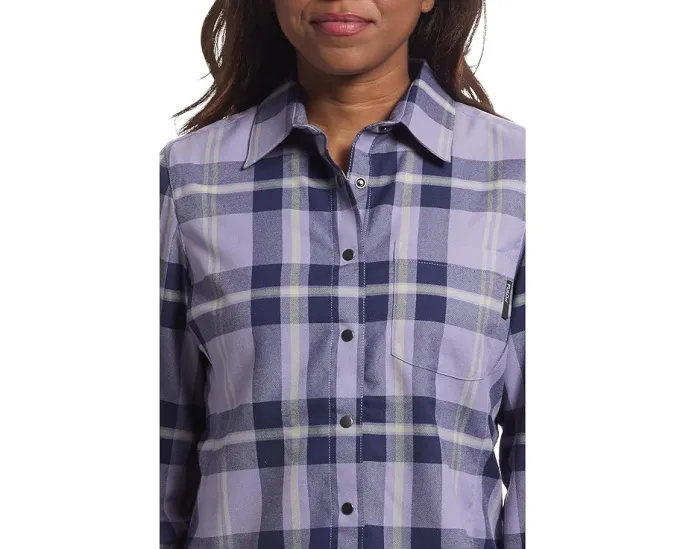 Фланелевая рубашка Flylow Brigitte Tech с длинными рукавами и полной застежкой на пуговицы