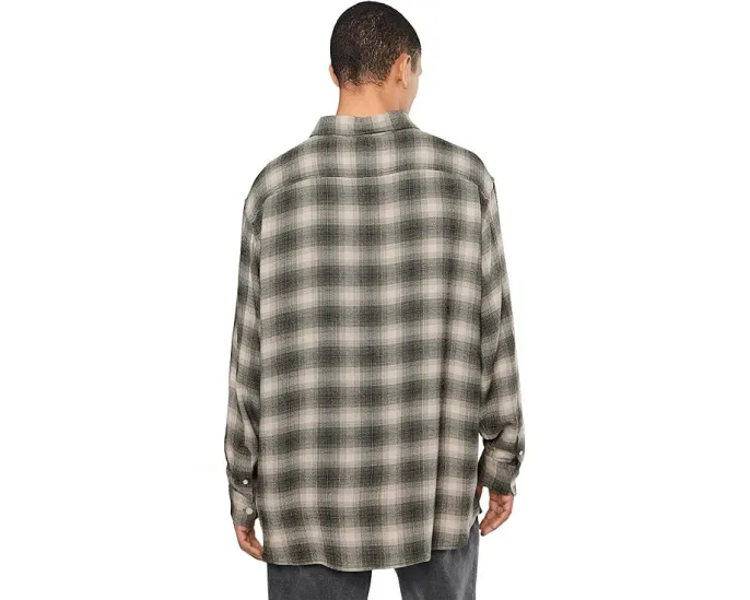 Рубашка AllSaints Lumley в клетку с длинным рукавом