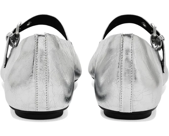 FitFlop Delicato Metallic Mary Janes на плоском ходу