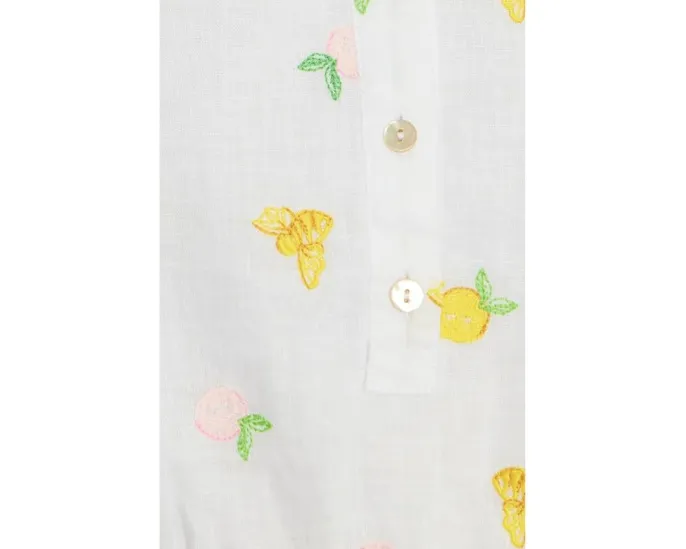Lilly Pulitzer Платье-рубашка Abralynn из льна с присборенной талией