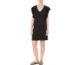 Flutter Sleeve V-Neck Dress