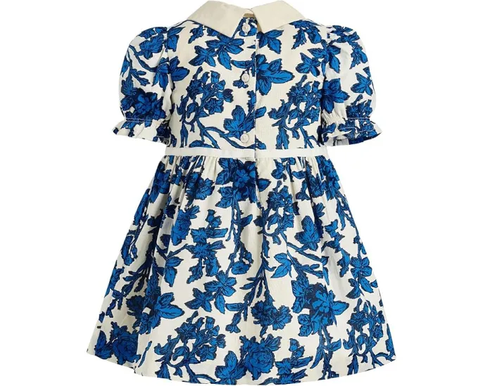 Janie and Jack платье с цветочным воротником для девочки с короткими рукавами