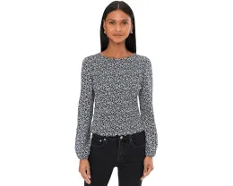 Блуза с драпировкой и лодочкой от Madewell