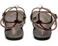 Босоножки Loeffler Randall Dana из блестящего материала с ремешками