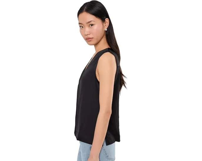 Топ Liverpool Los Angeles без рукавов с V-образным вырезом и комбинированной тканью