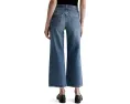 Джинсы AG Jeans Saige Mid Rise Wide Leg с широкими штанинами и укороченной длиной
