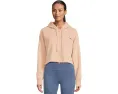 Кропированный худи adidas by Stella McCartney с капюшоном и карманом-кенгуру
