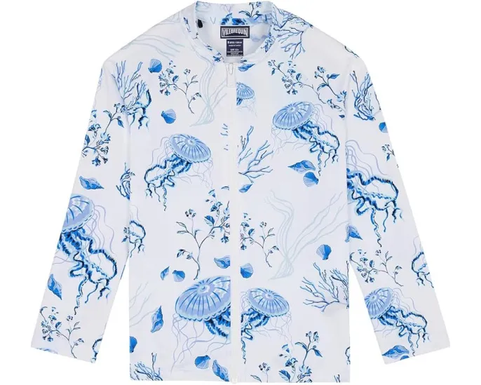 Рашгард Vilebrequin Kids Medusa & Shells Swim Jersey Stretch с принтом медуз и ракушек