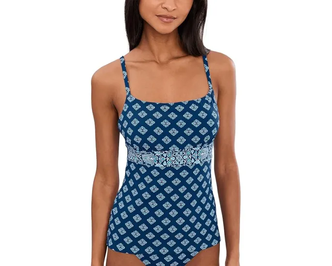 Tommy Bahama топ Noble Pineapple Reversible Tankini с защитой UPF 50
