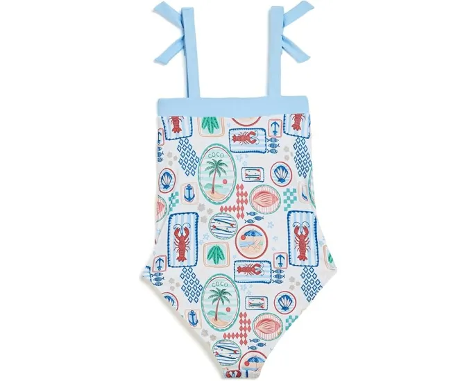 Купальник Ocean Bow One-Piece Swim от Janie and Jack с бантами