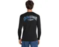 Длинная футболка Quiksilver Everyday Graphic Long Sleeve Surf Tee свободного кроя