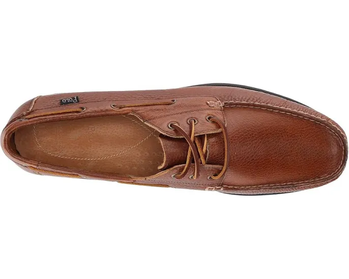 Ботинки Bienne Boat Shoe из мягкой кожи с логотипом Polo Ralph Lauren