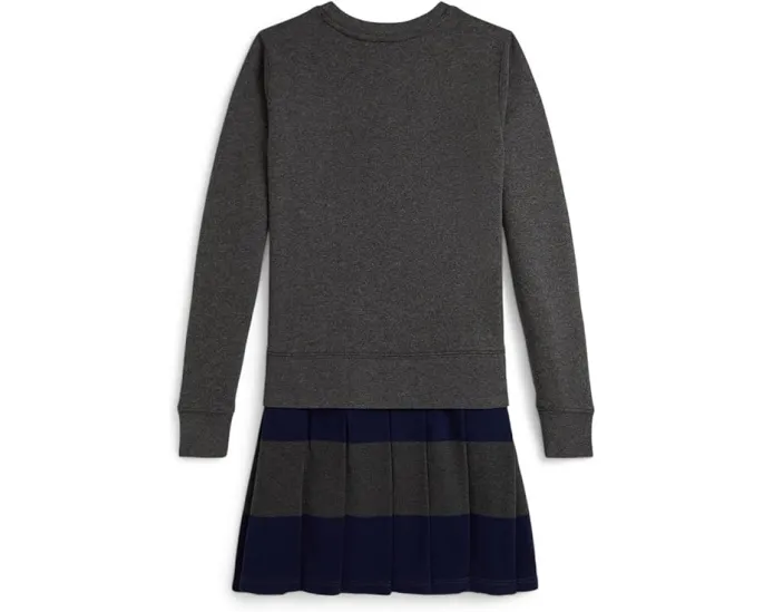 Платье-худи Big Pony из флиса Polo Ralph Lauren Kids для старших детей