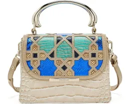 Сумка Brahmin Small Hallie с расширяющимися боками и пятью карманами