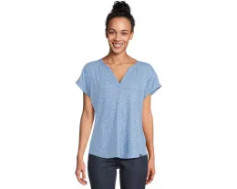 Топ L.L.Bean Streamside с разрезным вырезом и коротким рукавом