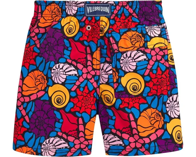Шорты Vilebrequin Kids Noumea Sea Shell Jim для пляжа