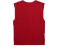 Хлопковый жилет с косой вязкой Polo Ralph Lauren Kids для малышей и младших детей