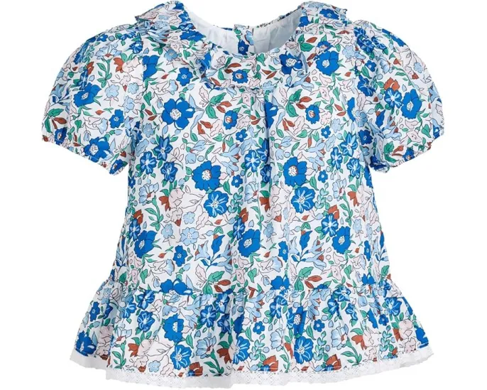 Блузка Janie and Jack с рюшами по подолу и цветочным узором