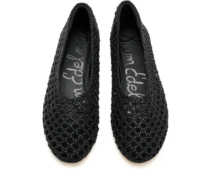 Балетки Sam Edelman Shira с плетеной кожей и квадратным носком
