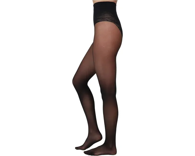 Колготки Wolford Tummy 20 с утягивающим верхом и кружевным дизайном