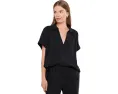 Топ Faherty Dune Cotton Gauze Zoe с воротником поло