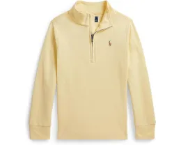 Полузип Polo Ralph Lauren Kids худи из интерлока для малышей с вышитым пони