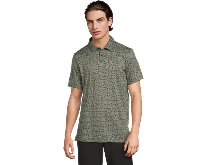 Поло Featherweight Caves с вышитым логотипом и принтом TravisMathew