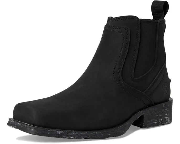 Сапоги Midtown Rambler Ariat матовые черные с квадратным носком